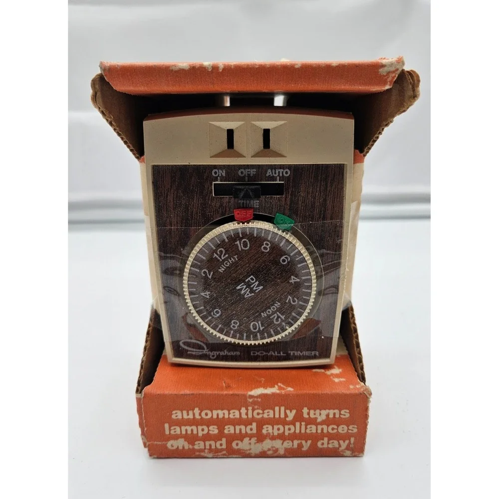 Vintage Ingraham Do-All Timer Automatic 24 Hour Lamp Appliance‎ On/Off Retro